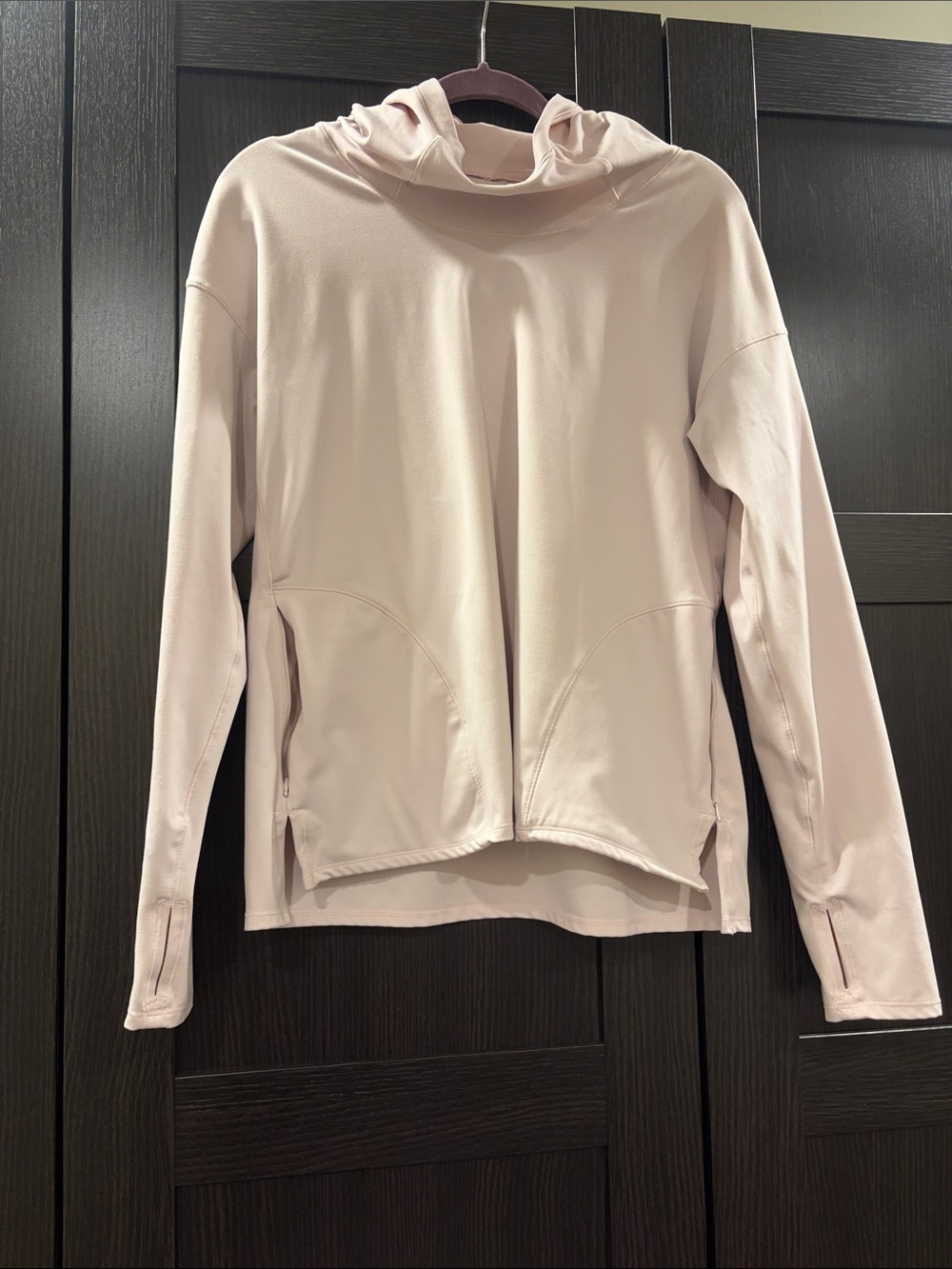 Women’s Lightweight Hooded Active Top - Pale Blush/Pink